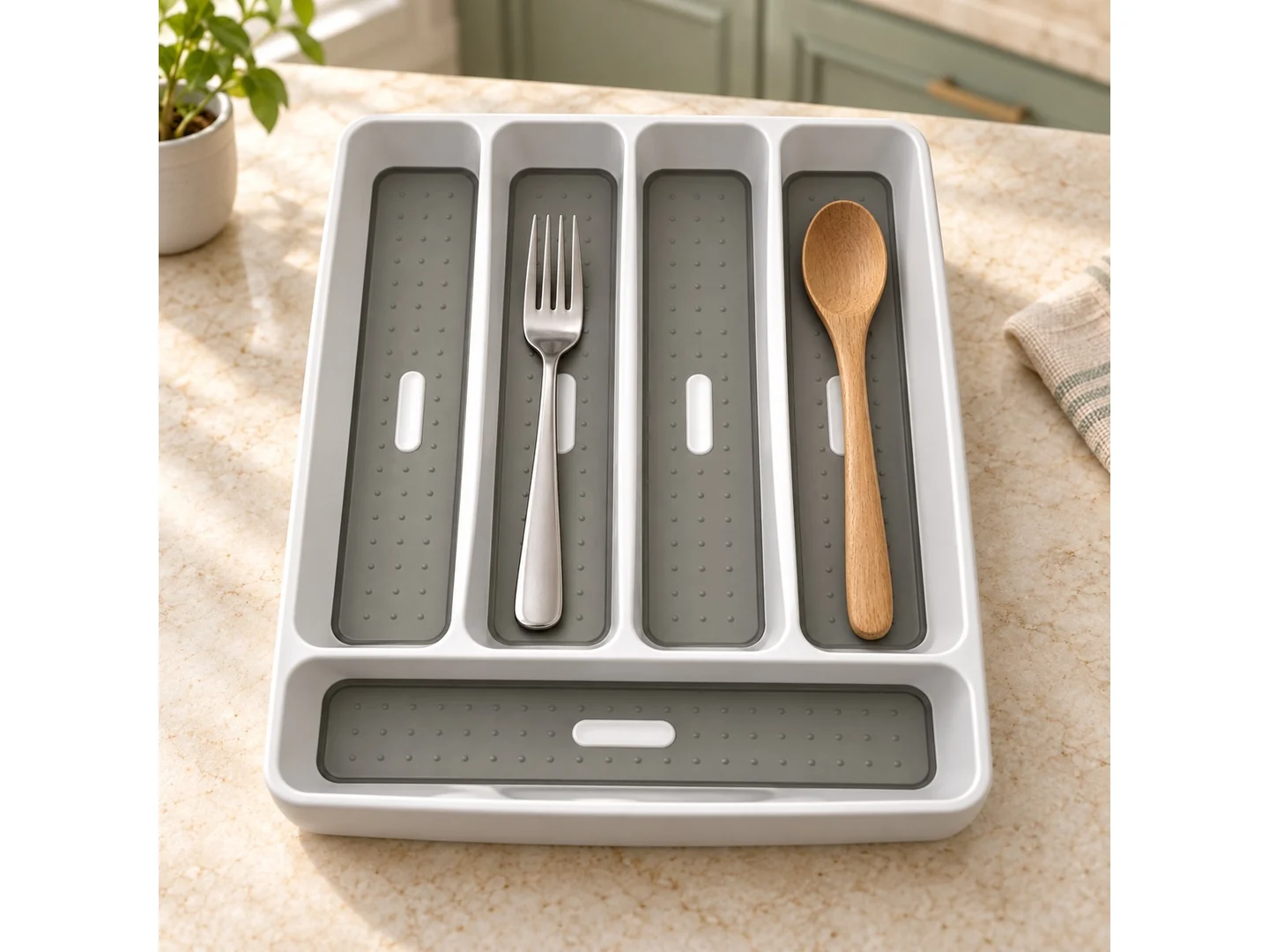 Compact Compartment Tray