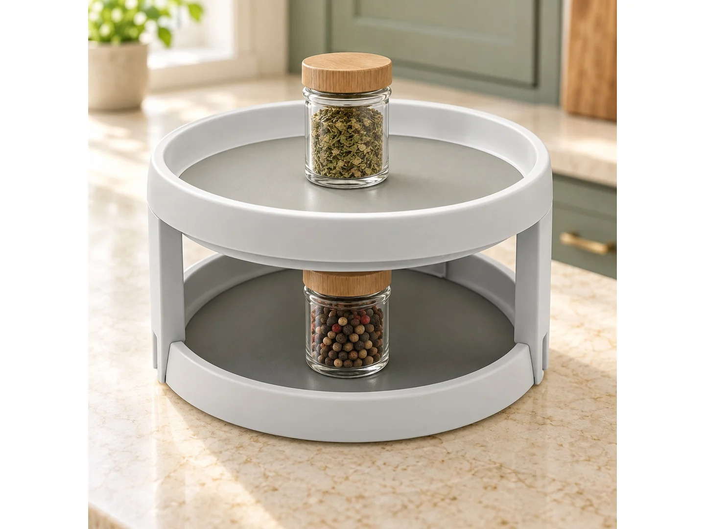 Two-Tier Round Organizer
