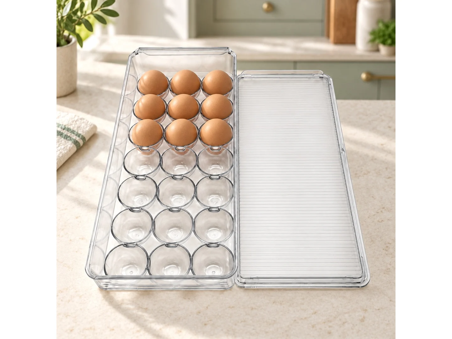 Egg and Fridge Storage Tray