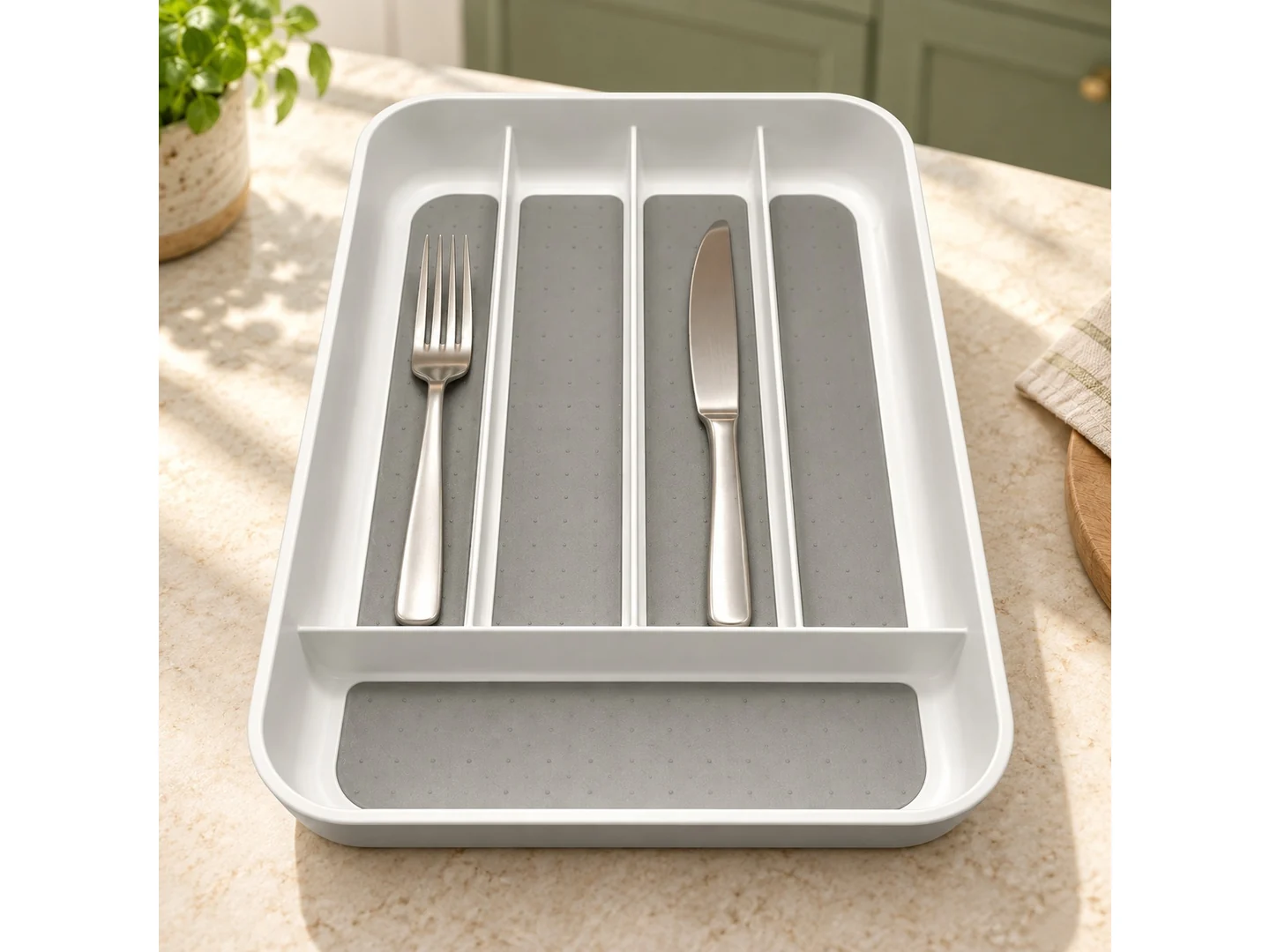 Four-Section Cutlery Tray