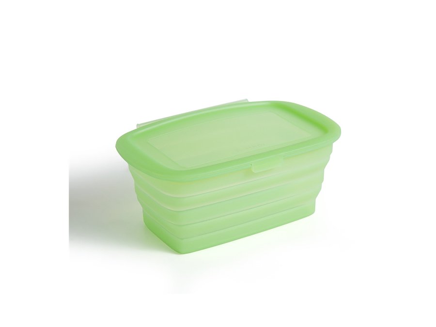 Collapsible Food Storage Container with Lid