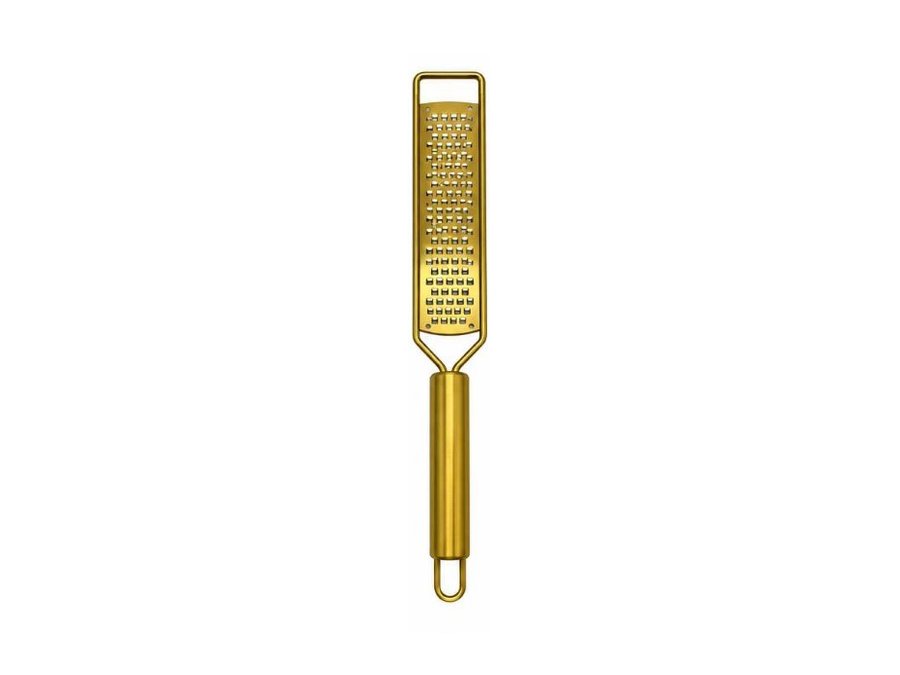Gold-Tone Long Handheld Grater