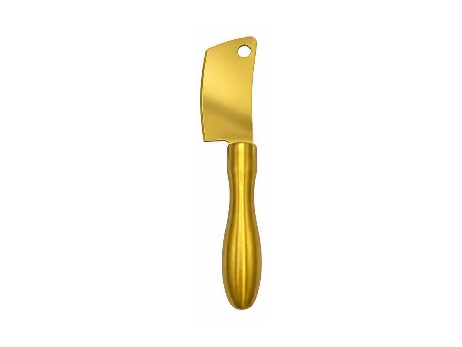 Gold-Tone Mini Cleaver-Style Knife